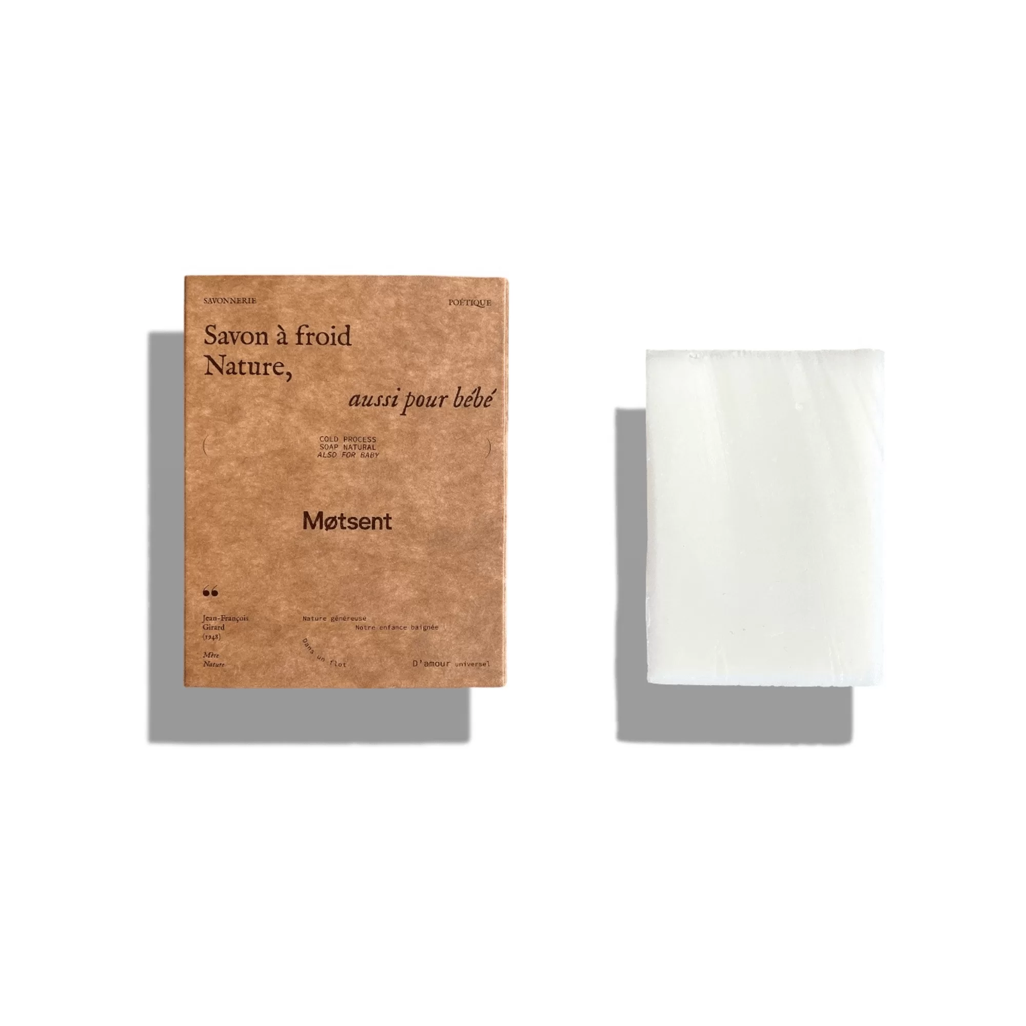 Savon hypoallergénique pour bébé – sans parfum, karité bio nourrissant | Motsent Nettoyant visage hypoallergénique pour bébé, sans parfum, au karité certifié bio. Nourrit et hydrate les peaux sensibles, atopiques ou abîmées.