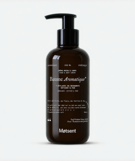 Flacon de crème hydratante parfumée pour les mains et le corps – Motsent